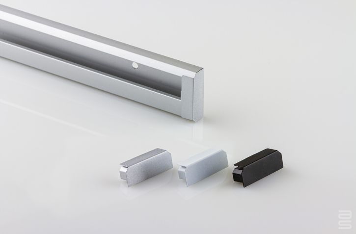 Classic Wall Track End Cap, Single