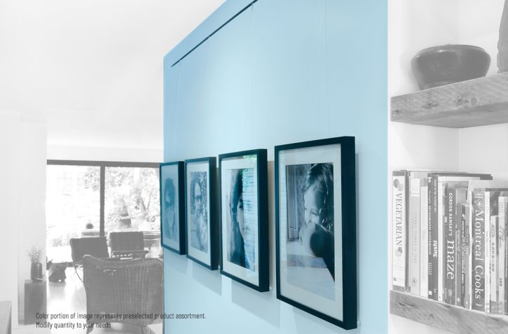 Subtle Grey Design – Built-In Picture Hanging System for a Seamless Look