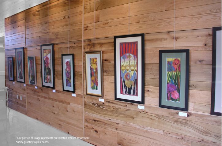 Picture Hanging System protects Oak covered Walls