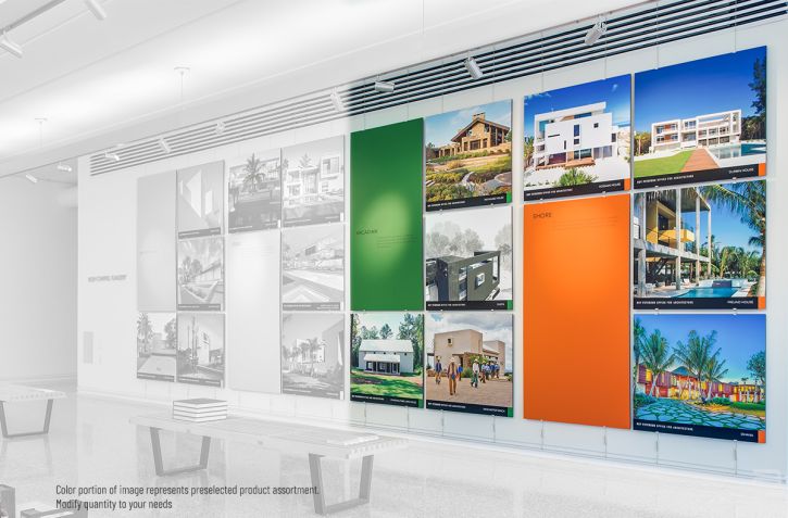Ingenious Hanging Display for Office Hall