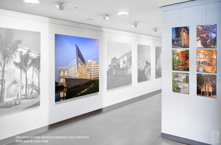 La cimaise murale intégrée – un art architectural