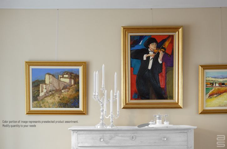 Subtle hanging system for residential art hanging