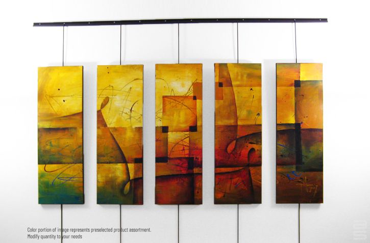Gallery Wall Hanging displays art of your choice