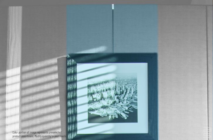 Art Hanging System for display on fabric wall