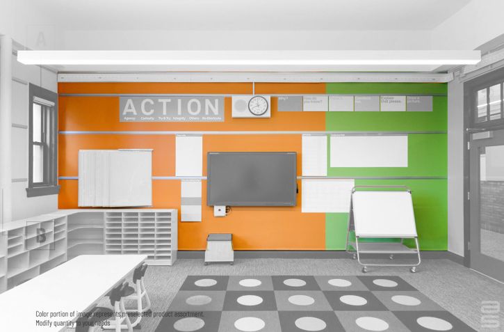 Display Rail maximizes space & allows flexibility