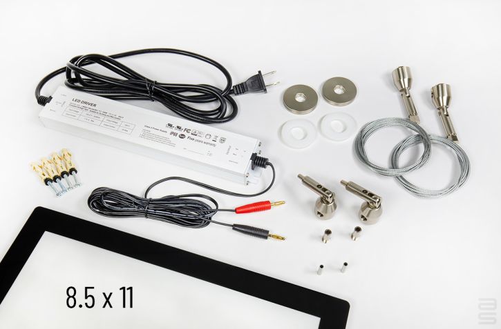 All-in-One Display It LED Articulated Piers Kit, Letter (8.5 x 11)