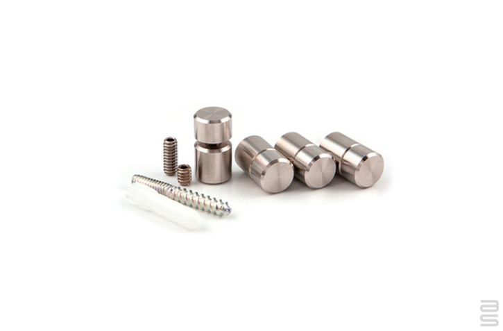 1/2" Stainless Steel Standoff Kit for Signs & Panel Displays