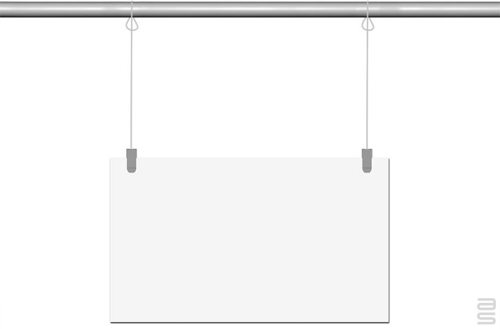 Loop End Cable - Covid-19 Protection Kit - Hanging System for Plexiglass / Glass