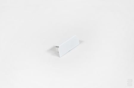 Classic Wall Track End Cap, Single - White