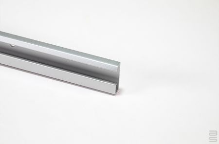 Classic Wall Track - Silver, 72-in (180 cm) with installation hdw.