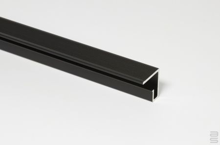 Classic Ceiling Track - Black, 72-in (180 cm) with installation hdw.
