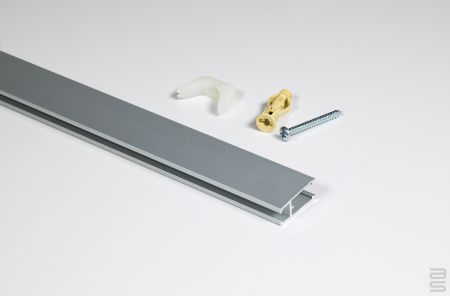 Xpo Rail Track - Silver, 72-in (180 cm) with installation hdw.
