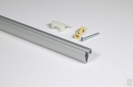 Up Rail Track - Silver, 72-in (180 cm) with installation hdw.