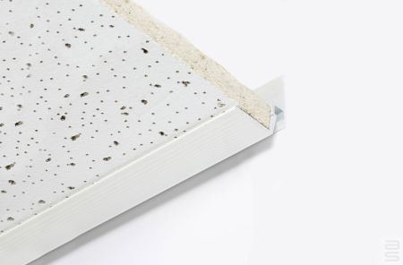 Drop Ceiling Track - Warm White (RAL 9010), 72-in (180 cm) with installation hdw.