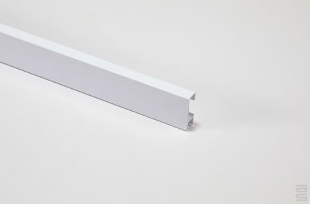 Click Rail Track - Cool White (RAL 9016), 72-in (180 cm) with installation hdw.