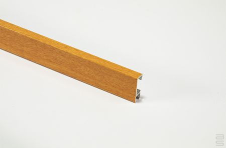 Click Rail Track - Faux Wood, 72-in (180 cm) with installation hdw.