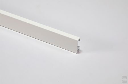 Click Rail Track - Warm White (RAL 9010), 72-in (180 cm) with installation hdw.