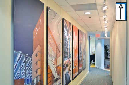 Hanger enables hanging from drop ceiling molding
