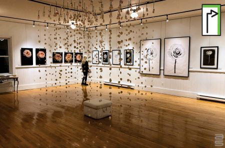 Système d'accrochage pour tableaux pour le Centre d'art