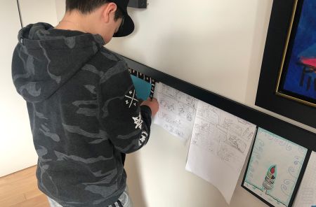 A Collection of Children's Works – Displaying Kids' Art Easily