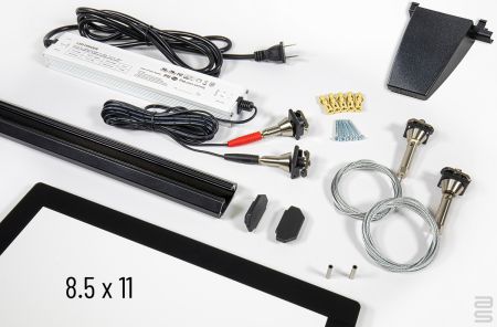 All-in-One Display It LED Track Kit, Letter (8.5 x 11)