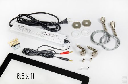All-in-One Display It LED Articulated Piers Kit, Letter (8.5 x 11)