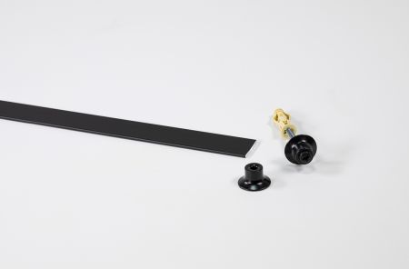 Contempo® Track - Black, 72-in (180 cm) with installation hdw.