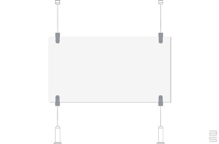 Tensioned Fixed Piers Signage Kit