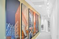 Hanger enables hanging from drop ceiling molding