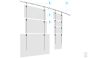 Platinum Hanging System on a Concrete Curved Wall
