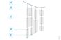 Residential hanging system track close to molding