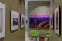 Home hallway converted in beautiful photo exhibit