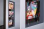 Display Hanging System hangs panels in niche