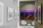 Home hallway converted in beautiful photo exhibit