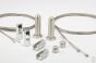 Tensioned Fixed Piers - Covid-19 Protection Kit - Hanging System for Plexiglass / Glass