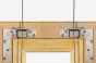 Attache pour cadre, forme en L, paire