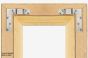 Attache pour cadre, forme en L, paire
