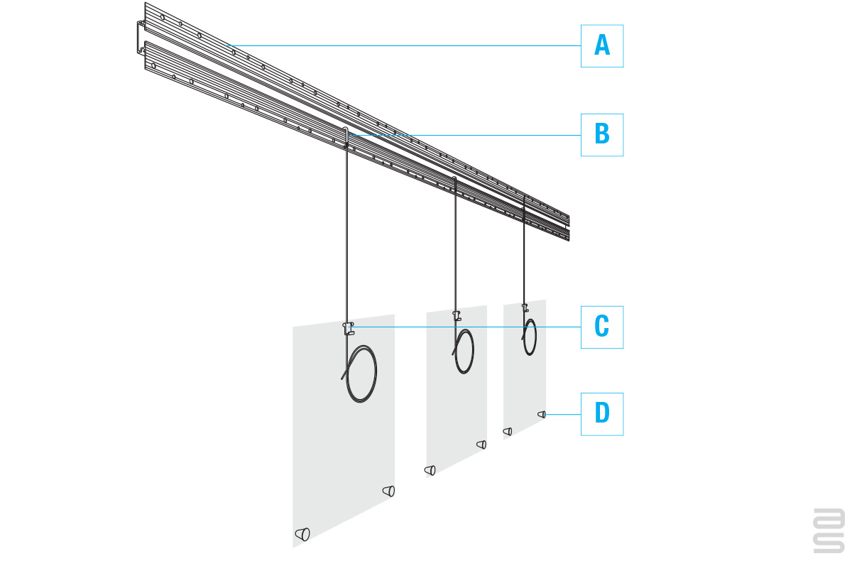 Flexible Hanging System Built into Wall – The Ultimate Adaptive Display ...
