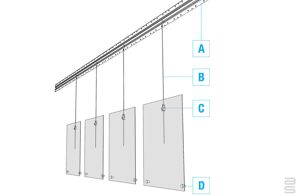 Hanging Track System – Ceiling Mounted Curtain Tracks – ZVARH
