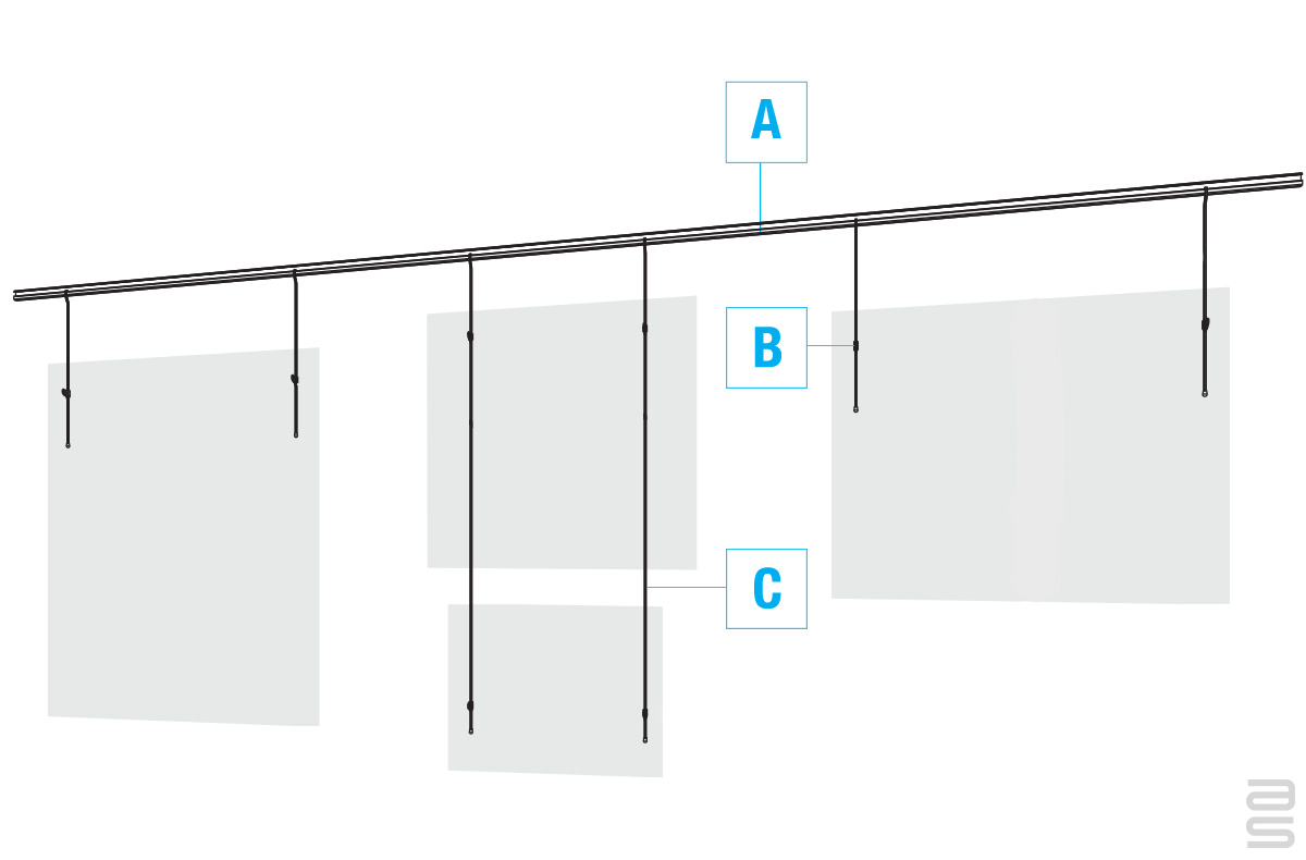 Display Hanging Design Gallery Picture Hanging System – Modern & Versatile Art Display | AS ...