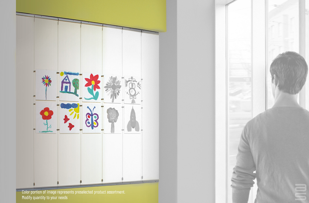 Pocket Display System in school exhibits youth art