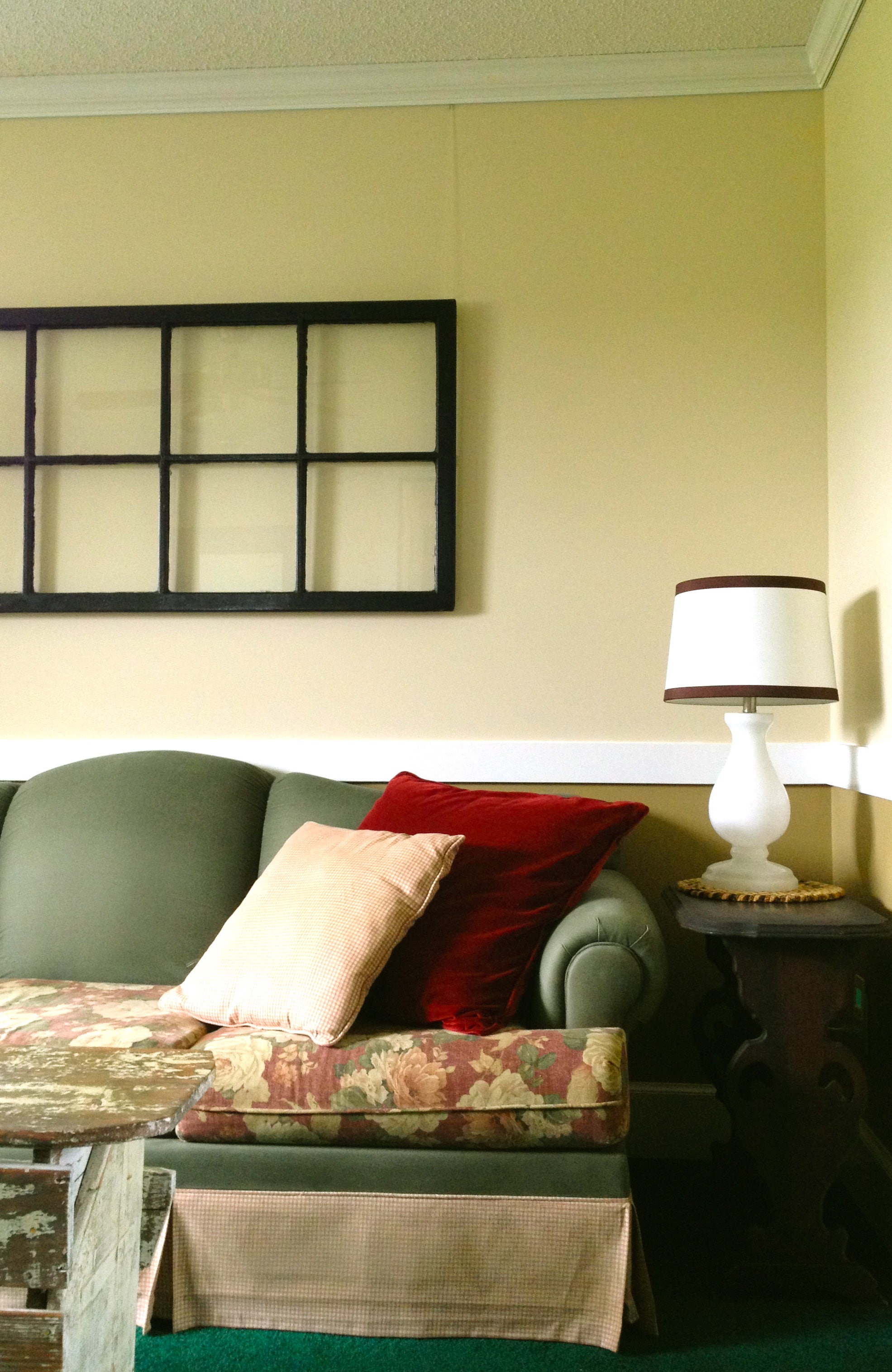 Storm window hung by Twist-End Cord from Click Rail Track by AS Hanging Systems