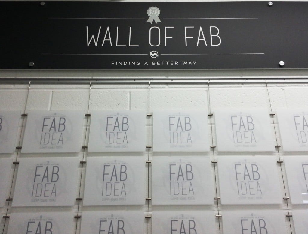 Pocket Display System by AS Hanging Systems Supports Wall of FAB