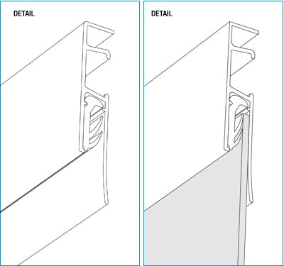 Casso Display Rail Detail Illustration by ashanging.com