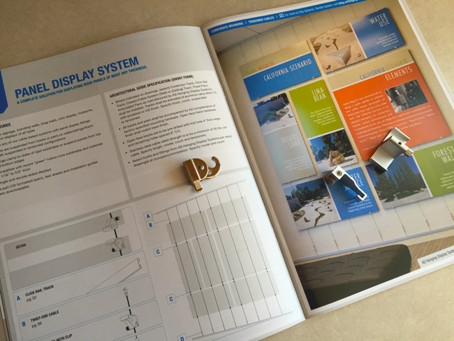 Catalogue Interactif AS Systèmes d'accrochage, Section produits