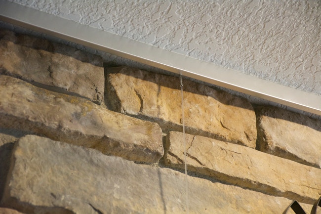 Ceiling Track mounted closed-face with P-End Nylon Cord for hanging art.