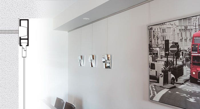 Wall Mounted Picture Hanging Systems