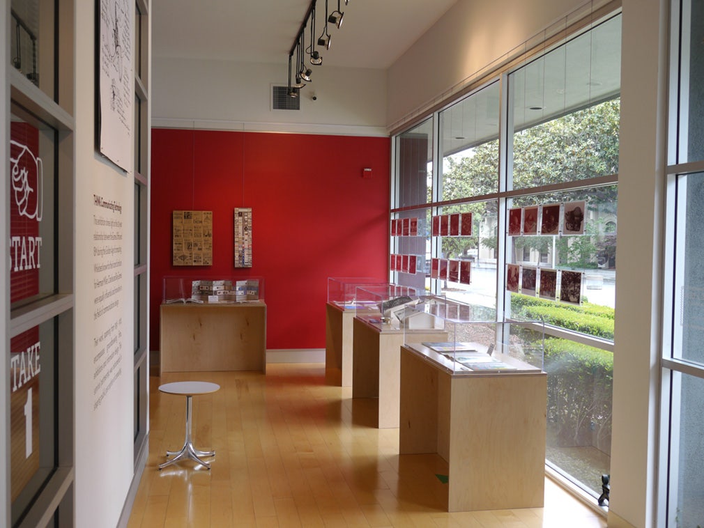 THINK Museum uses Click Rail System by AS Hanging Systems for entrance display