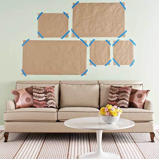 BHG.com Decorating Home Accessories Wall Art/How to arrange art