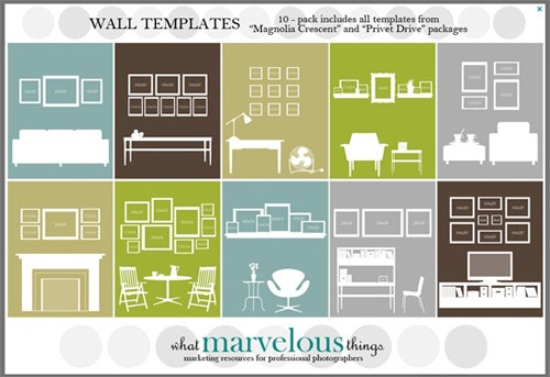 What Marvelous Things wall display template 10 pak by Etsy.com